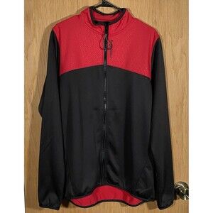 Dairy Queen Employee Jacket Full Zip Adult Size Medium Black Red Long Sleeve